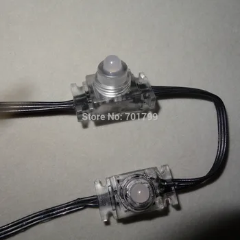 DC5V 100nodes WS2811 LED technicolor pixel;IP68;with epoxy resin filled;transparent PC material and all black wire
DC5V 100nodes WS2811 LED technicolor pixel;IP68;with epoxy resin filled;transparent PC material and all black wire