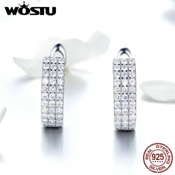 WOSTU Love Gift Dazzling Clear Zircon Earrings 925 Sterling Silver Small Stud Earrings For Women Wedding Fine Jewelry FIE560
WOSTU Love Gift Dazzling Clear Zircon Earrings 925 Sterling Silver Small Stud Earrings For Women Wedding Fine Jewelry FIE560
