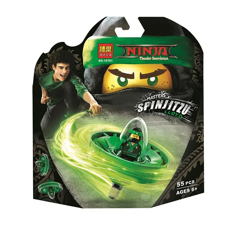 THE Bela ninjogoes MOVIE Lloyd Spinjitzu Master 70628 строительные блоки набор детей DIY Кирпичи игрушки