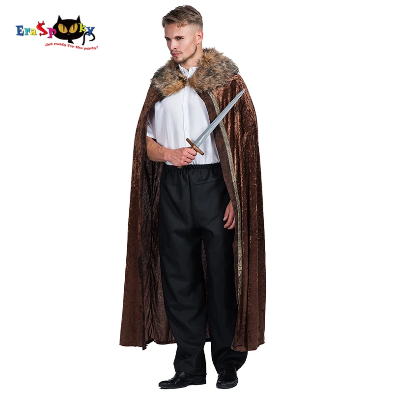 Eraspooky 2018 Brown Medieval Cloak Mens Halloween Costume Adult Knight Game of Thrones Long Cape Velvet Fur Winter Clothes
Eraspooky 2018 Brown Medieval Cloak Mens Halloween Costume Adult Knight Game of Thrones Long Cape Velvet Fur Winter Clothes