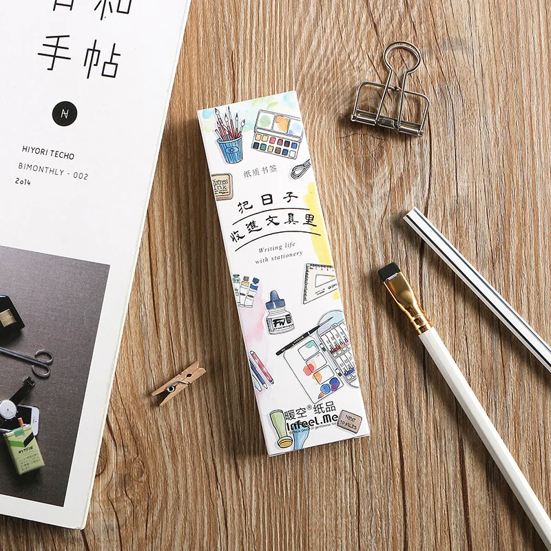 30 pcs/pack Put The Days In Stationery Bookmark Paper Bookmark Promotional Gift Stationery Film
30 pcs/pack Put The Days In Stationery Bookmark Paper Bookmark Promotional Gift Stationery Film
