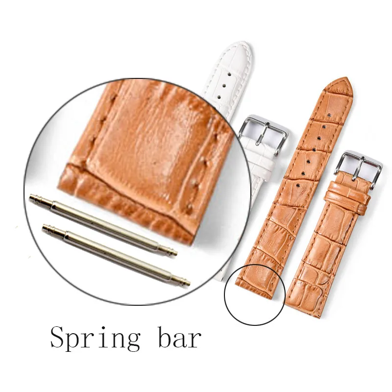 New-Design-Genuine-Leather-Watch-band-Strap-20mm-22mm-Watches-Bracelet-Accessories-white-Brown-Men-Ladies (3)