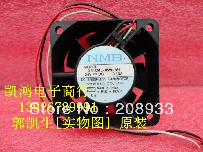For Original NMB 2410ML-05W-B59 24V 0.13A 6025 6CM three line inverter +cooling fan
For Original NMB 2410ML-05W-B59 24V 0.13A 6025 6CM three line inverter +cooling fan