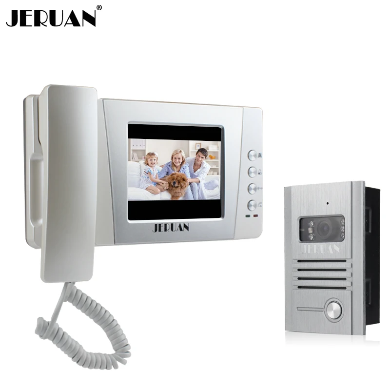 JERUAN 4.3 inch TFT Color Video Door Phone Bell Intercom System 1 monitor Metal Night Vision Camera FREE SHIPPING
JERUAN 4.3 inch TFT Color Video Door Phone Bell Intercom System 1 monitor Metal Night Vision Camera FREE SHIPPING