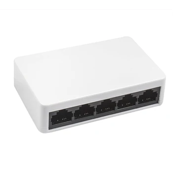 Network Switch 5 Ports Fast Ethernet 10/100Mbps LAN RJ45 Switcher Hub with Power Adapter for Desktop PC
Network Switch 5 Ports Fast Ethernet 10/100Mbps LAN RJ45 Switcher Hub with Power Adapter for Desktop PC