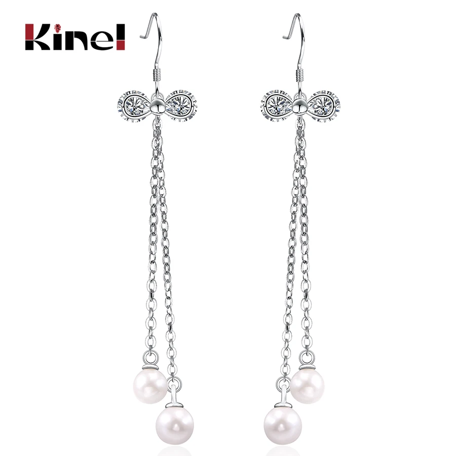 Kinel Luxury 925 Sterling Silver Linear Tassel Earrings Fashion Wedding Party Dangle Earrings Fine Jewelry Female Gift
Kinel Luxury 925 Sterling Silver Linear Tassel Earrings Fashion Wedding Party Dangle Earrings Fine Jewelry Female Gift