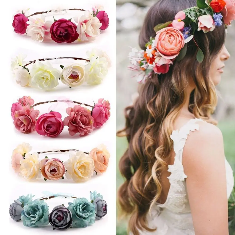 1 pcs Hot Sale Bohemia Headwear Beach Flower Hairband Wedding Bride Floral Garland Crown Headband bandeau cheveux
1 pcs Hot Sale Bohemia Headwear Beach Flower Hairband Wedding Bride Floral Garland Crown Headband bandeau cheveux