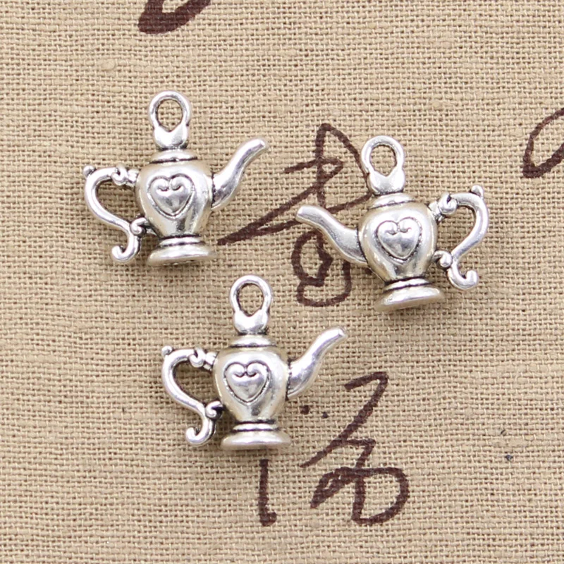 

5pcs Charms flagon lamp with heart 19x21mm Antique Making pendant fit,Vintage Tibetan Bronze Silver,DIY Handmade Jewelry