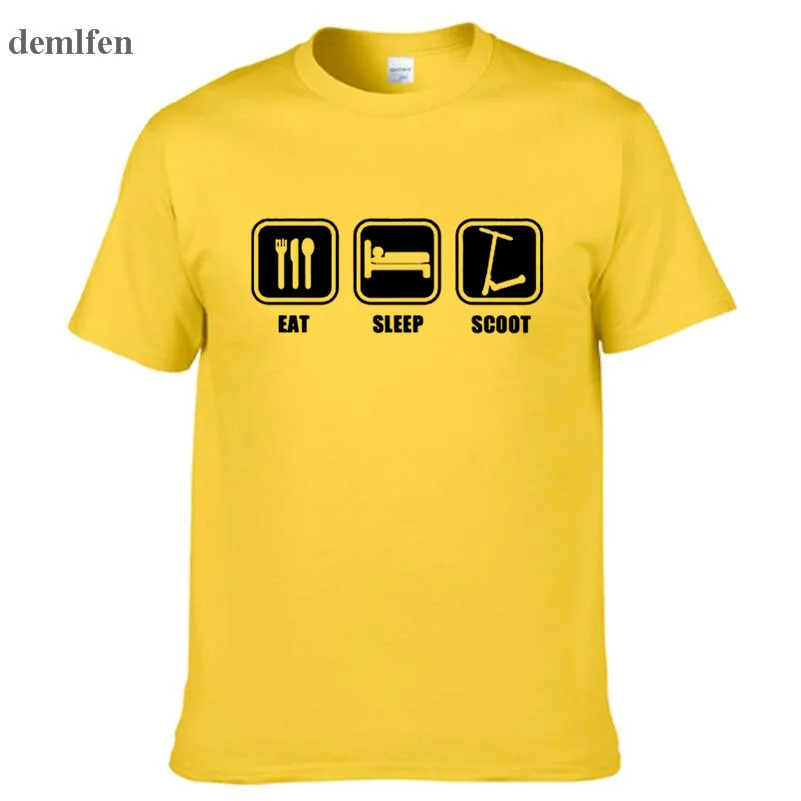 Brand Clothing Eat Sleep Scoot Push Stunt Scooter Funny T Shirt Tshirt Men Cotton Short Sleeve T-shirt Tops Tees Camiseta
Brand Clothing Eat Sleep Scoot Push Stunt Scooter Funny T Shirt Tshirt Men Cotton Short Sleeve T-shirt Tops Tees Camiseta