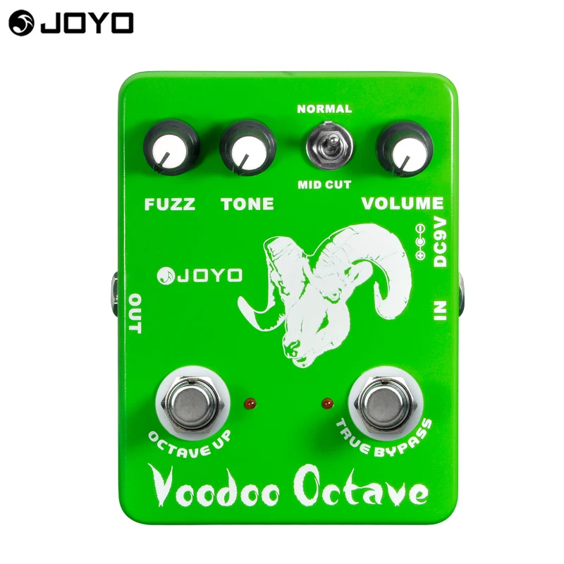 Image JOYO JF 12 Electric Guitar Bass Dynamic Compression Fuzz Ultimate Voodoo Octave Distortion Effect Pedal Free power supply