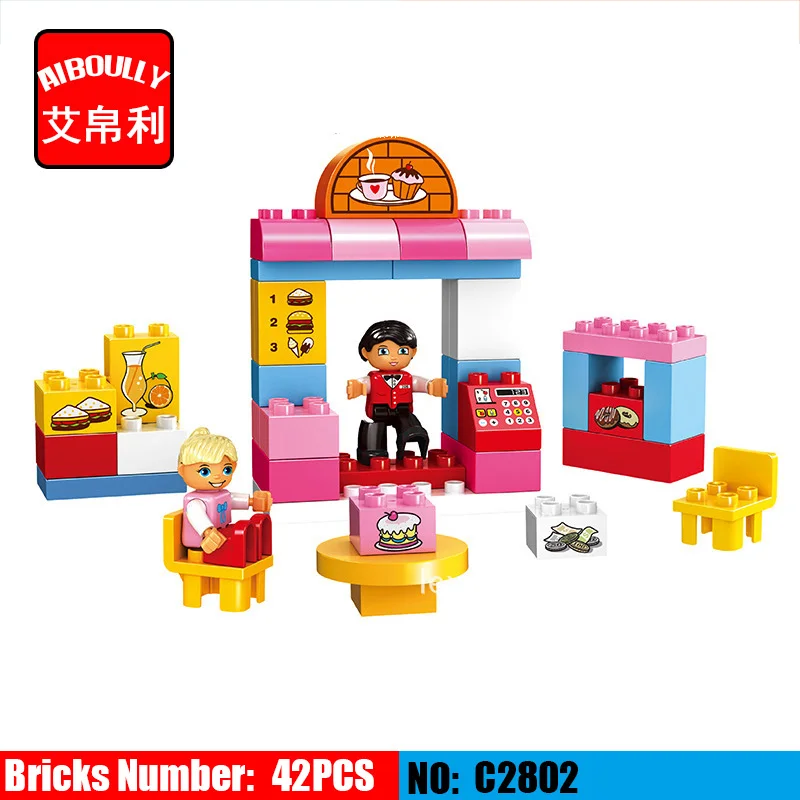 42pcs Dessert house Large Particle Building Blocks Set Kids Educational Bricks DIY toys for children Compatible duploe
42pcs Dessert house Large Particle Building Blocks Set Kids Educational Bricks DIY toys for children Compatible duploe