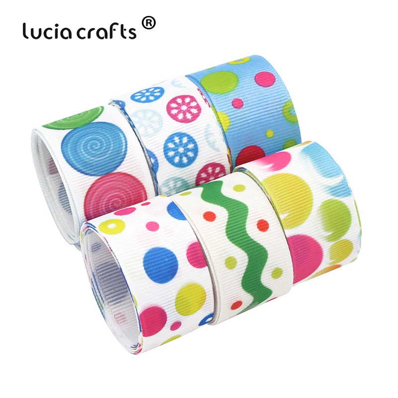 Продажа 6 лет/лот 25 мм Grosgrain ленты DIY Hairbow Мультфильм рождественские аксессуары S0201
