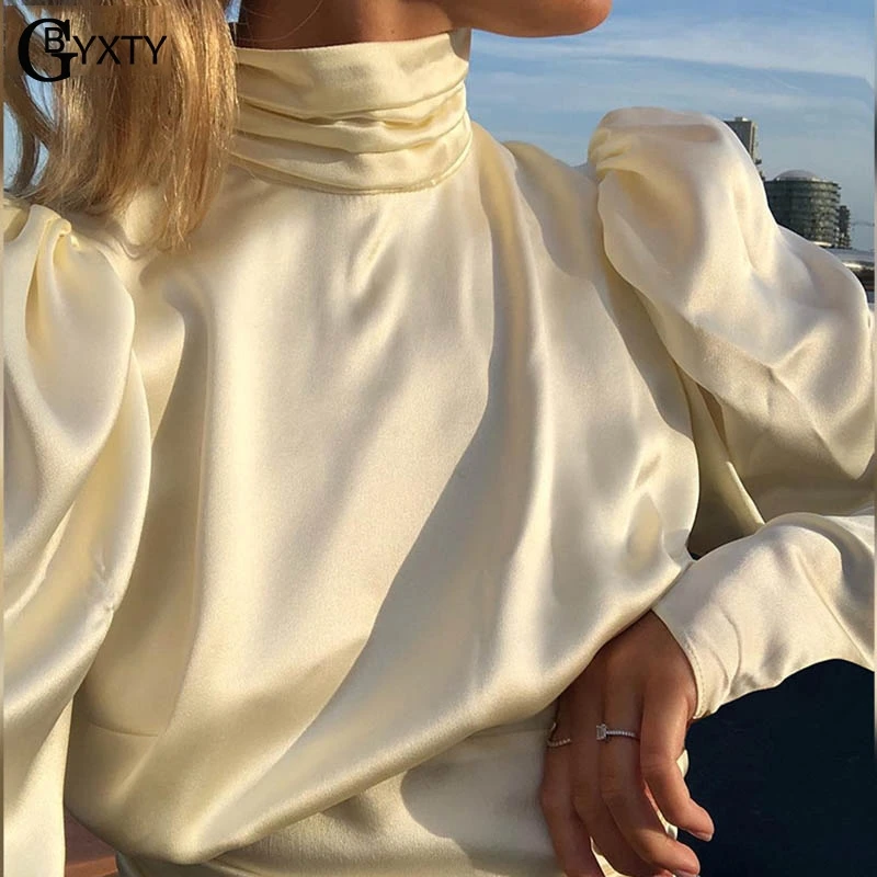 GBYXTY Crop Tops Ladies Elegant Turtleneck Backless Puff Sleeve T Shirt Women Autumn Long Sleeve Bandage Tee Shirt Femme ZA894
GBYXTY Crop Tops Ladies Elegant Turtleneck Backless Puff Sleeve T Shirt Women Autumn Long Sleeve Bandage Tee Shirt Femme ZA894