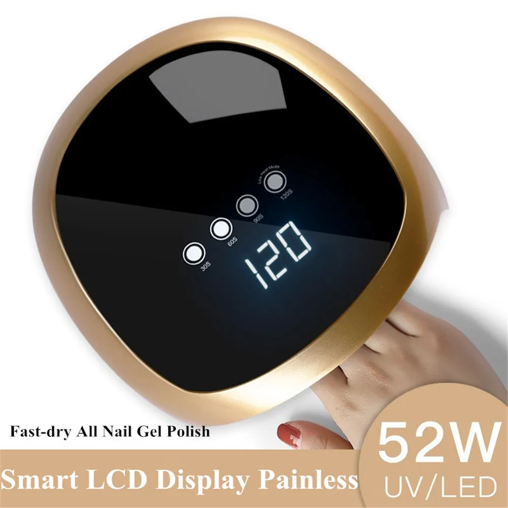Newest 52W Nail Dryer LED UV Lamp For Manicure Touch Buttom SUN Light Cabine UV Gel Polish Drying Nail Art Machine 24Leds
Newest 52W Nail Dryer LED UV Lamp For Manicure Touch Buttom SUN Light Cabine UV Gel Polish Drying Nail Art Machine 24Leds
