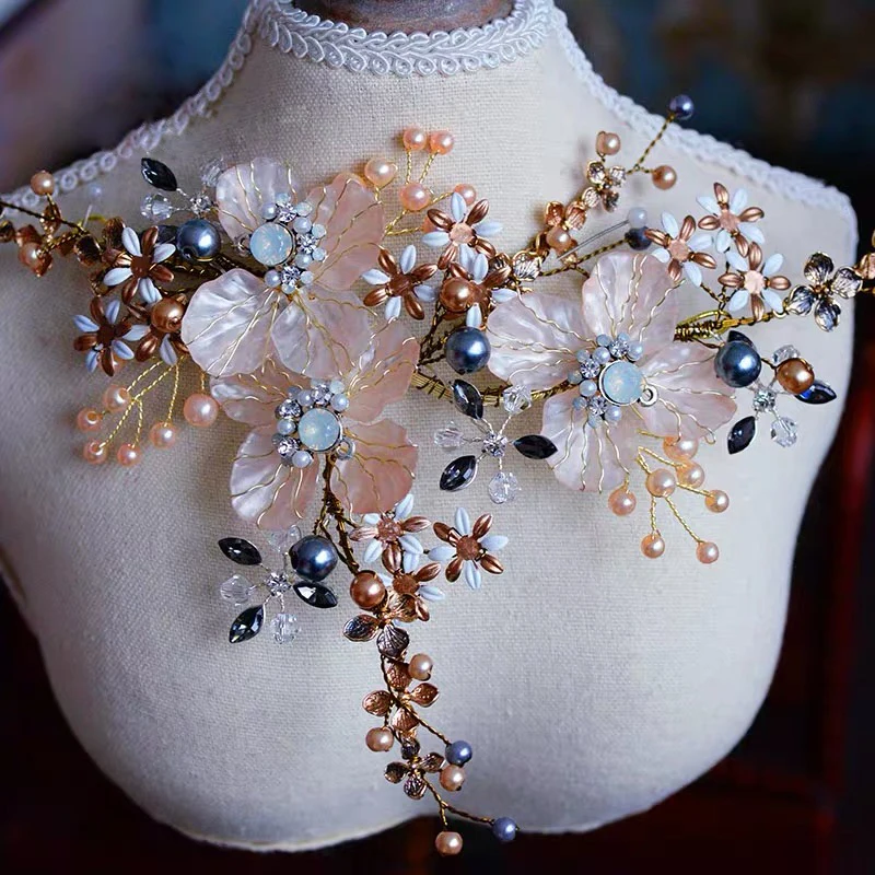 Luxury Handmade Shell Brides Hairbands Brides Headdress Wedding Hair Accessory Rhinestone Evening Hair Jewelry High Quality
Luxury Handmade Shell Brides Hairbands Brides Headdress Wedding Hair Accessory Rhinestone Evening Hair Jewelry High Quality