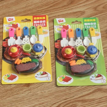 9 Pcs/pack Novelty Western Style Cuisine Pencil Eraser Food Tableware Rubber Pencil Eraser Stationery Office Correction Supplies
9 Pcs/pack Novelty Western Style Cuisine Pencil Eraser Food Tableware Rubber Pencil Eraser Stationery Office Correction Supplies