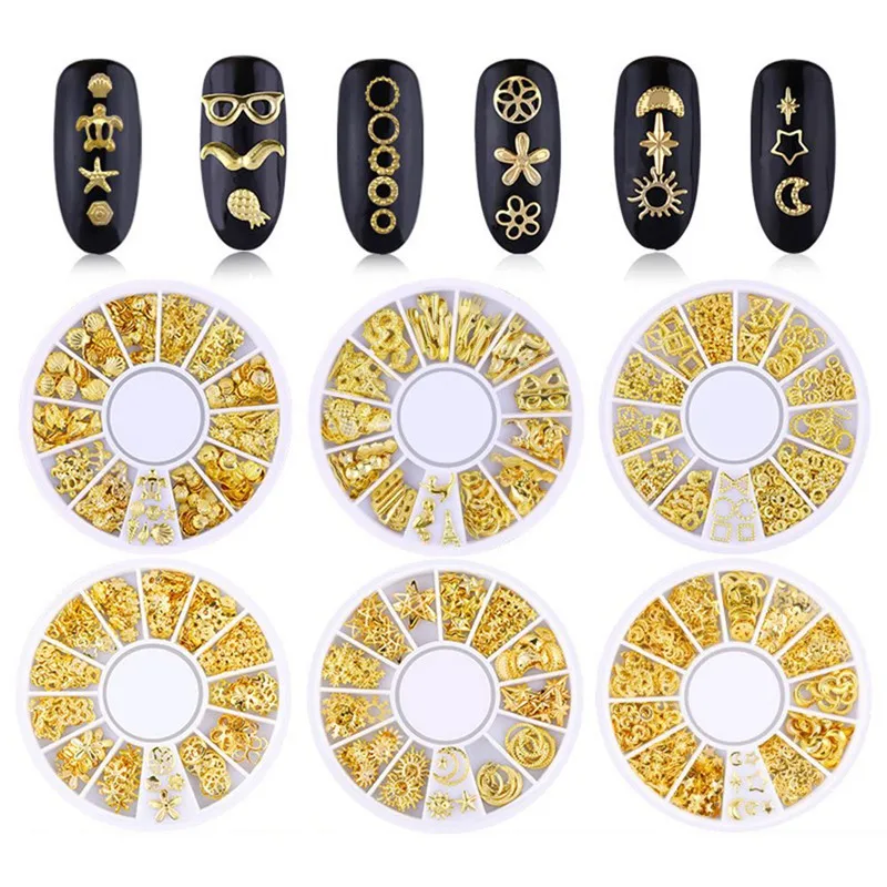 Gold Metal Nail Rhinestone Nails Art DIY 3D Nail Art Decorations 1 Box Ocean Alloy Nail Studs Moon Star Manicure Supply
Gold Metal Nail Rhinestone Nails Art DIY 3D Nail Art Decorations 1 Box Ocean Alloy Nail Studs Moon Star Manicure Supply