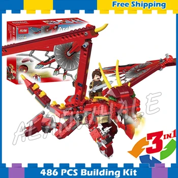 486pcs 3in1 Creator Red Fiery Legend Chinese Oriental dragon Ogre 3120 DIY Model Building Blocks Gifts sets Compatible with Lago
486pcs 3in1 Creator Red Fiery Legend Chinese Oriental dragon Ogre 3120 DIY Model Building Blocks Gifts sets Compatible with Lago