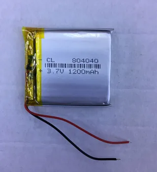 3.7V polymer lithium battery 804040 1200mAh large capacity card audio GPS toy earphone
3.7V polymer lithium battery 804040 1200mAh large capacity card audio GPS toy earphone