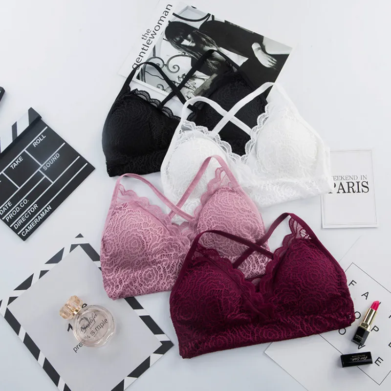 Women's Wireless Bra Lace Tube Tops Padded Bra Soft Brassiere Underwear Lingerie Beautiful Back
Women's Wireless Bra Lace Tube Tops Padded Bra Soft Brassiere Underwear Lingerie Beautiful Back