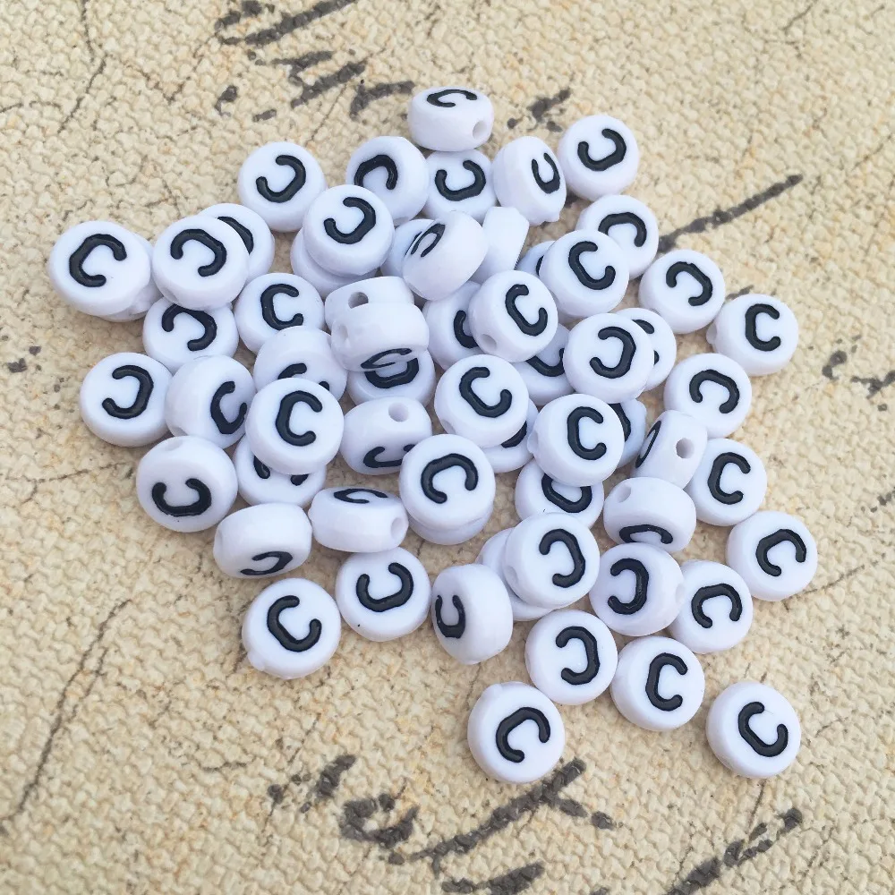 Free Shipping 500PCS Round Acrylic Letter Beads 4*7MM White with Black Printing Alphabet Initial C Jewelry Beads
Free Shipping 500PCS Round Acrylic Letter Beads 4*7MM White with Black Printing Alphabet Initial C Jewelry Beads