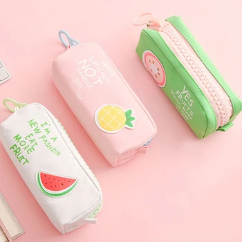 Big Zipper fruit Pencil Case Big capacity Canvas School Pencil Bag Storage bag pen Pouch School Supplies Stationery Estuches
Big Zipper fruit Pencil Case Big capacity Canvas School Pencil Bag Storage bag pen Pouch School Supplies Stationery Estuches