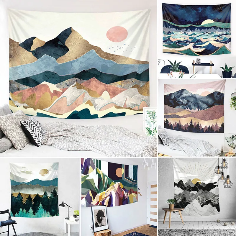 Bohemian Mountain Sun Print Tapestry Hippie Mandala Wall Hanging Background Decor Sofa Cover Yoga Mat Home Decor
Bohemian Mountain Sun Print Tapestry Hippie Mandala Wall Hanging Background Decor Sofa Cover Yoga Mat Home Decor