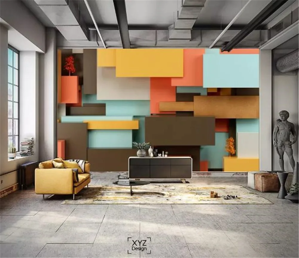 Custom Any Size 3D Wallpaper Modern Three-Dimensional Rectangular Stitching 3D Living Room TV Background Wall Decoration Mural W
Custom Any Size 3D Wallpaper Modern Three-Dimensional Rectangular Stitching 3D Living Room TV Background Wall Decoration Mural W