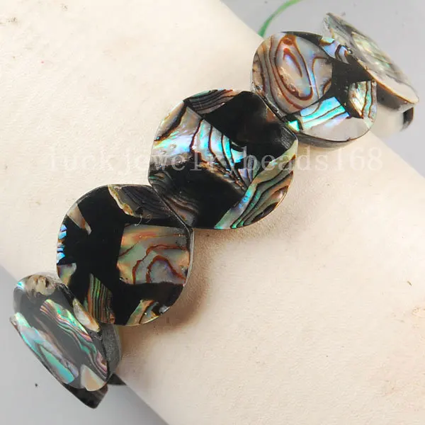 Free Shipping Fashion Jewelry New Zealand Abalone Shell Flower Art Stretch Bracelet 7" FG5906
Free Shipping Fashion Jewelry New Zealand Abalone Shell Flower Art Stretch Bracelet 7" FG5906