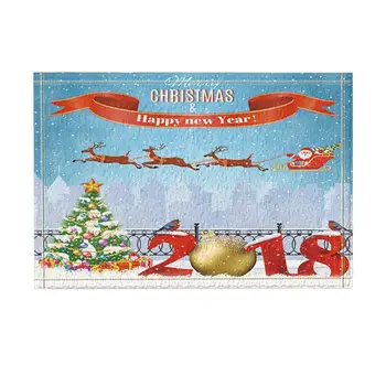 Santa Claus with Reindeer Bath Curtain, Winter Cityscape with Christmas Tree in Snow Bath Rugs, Non-Slip Doormat
Santa Claus with Reindeer Bath Curtain, Winter Cityscape with Christmas Tree in Snow Bath Rugs, Non-Slip Doormat