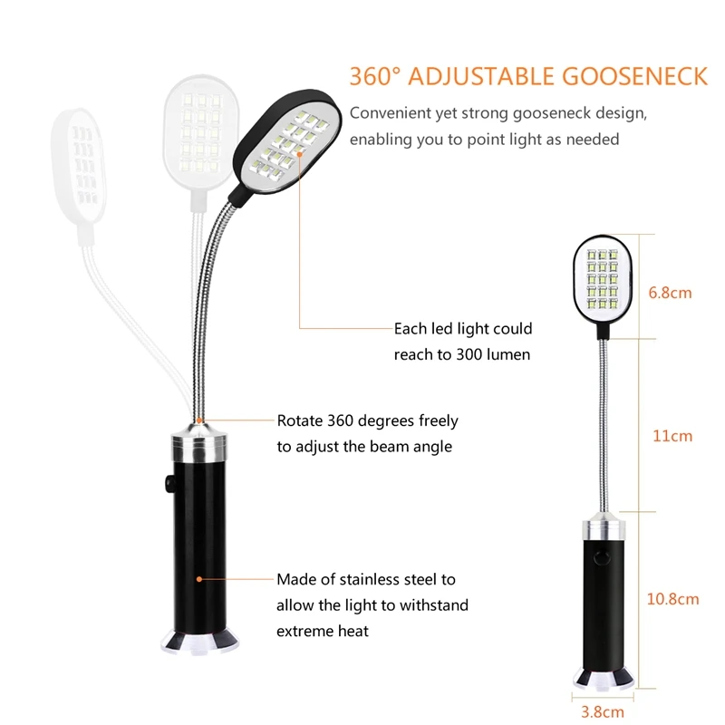 3Pcs Barbecue Bbq Led Grill Light Magnetic Base Flexible Adjustable Use Battery Super Bright Outdoor Night Lighting Bbq Tools
3Pcs Barbecue Bbq Led Grill Light Magnetic Base Flexible Adjustable Use Battery Super Bright Outdoor Night Lighting Bbq Tools