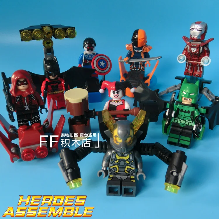 8pcs Batman Deathstroke Jean Grey Harley Quinn Spider-man Toy Minifigs Sy295 Building Blocks Compatible With Lego
8pcs Batman Deathstroke Jean Grey Harley Quinn Spider-man Toy Minifigs Sy295 Building Blocks Compatible With Lego