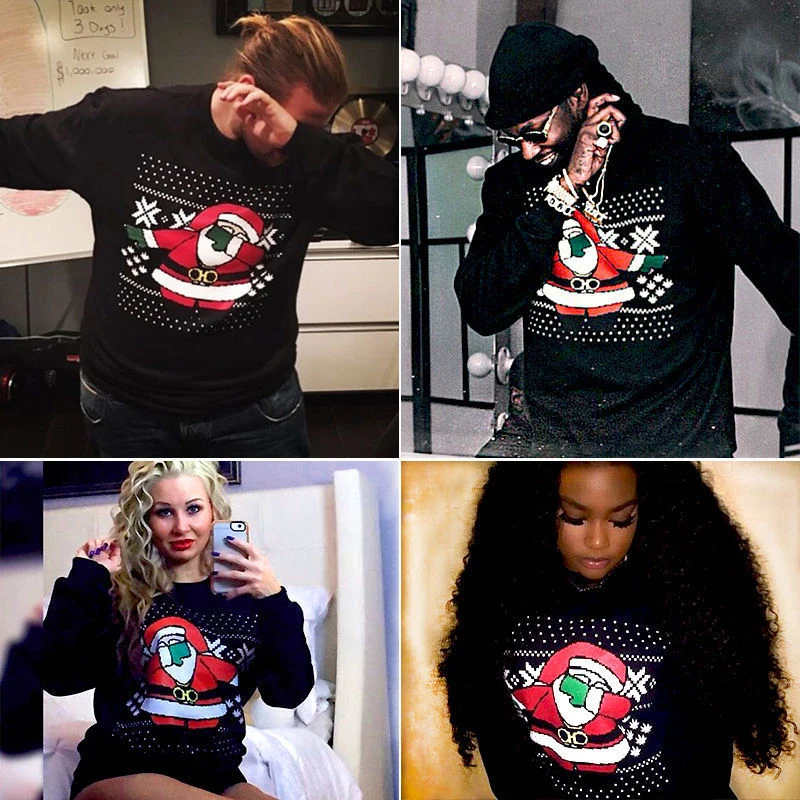 Autumn Winter Pullovers Funny Santa Women Christmas Sweater O-neck Jumper Father Xmas Ugly Xmas Casual Sweaters
Autumn Winter Pullovers Funny Santa Women Christmas Sweater O-neck Jumper Father Xmas Ugly Xmas Casual Sweaters
