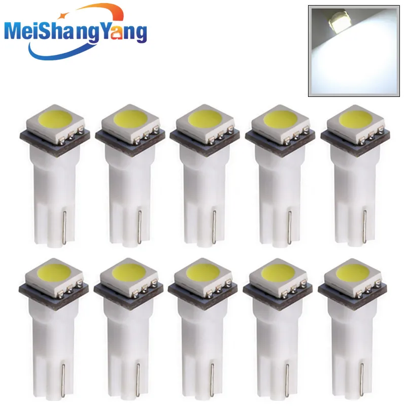 10pcs T5 74 white 1 SMD 5050 LED Wedge panel lamp LED light bulbs Car interior lights light source car parking 12 V
10pcs T5 74 white 1 SMD 5050 LED Wedge panel lamp LED light bulbs Car interior lights light source car parking 12 V