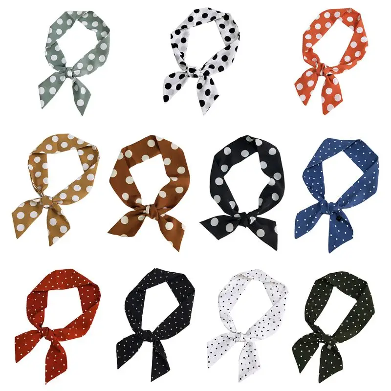 Korean Spring Women Retro Large Polka Dot Print Long Ribbon Neck Scarf Skinny Neckerchief Chiffon Handbag Decorative Headwrap
Korean Spring Women Retro Large Polka Dot Print Long Ribbon Neck Scarf Skinny Neckerchief Chiffon Handbag Decorative Headwrap