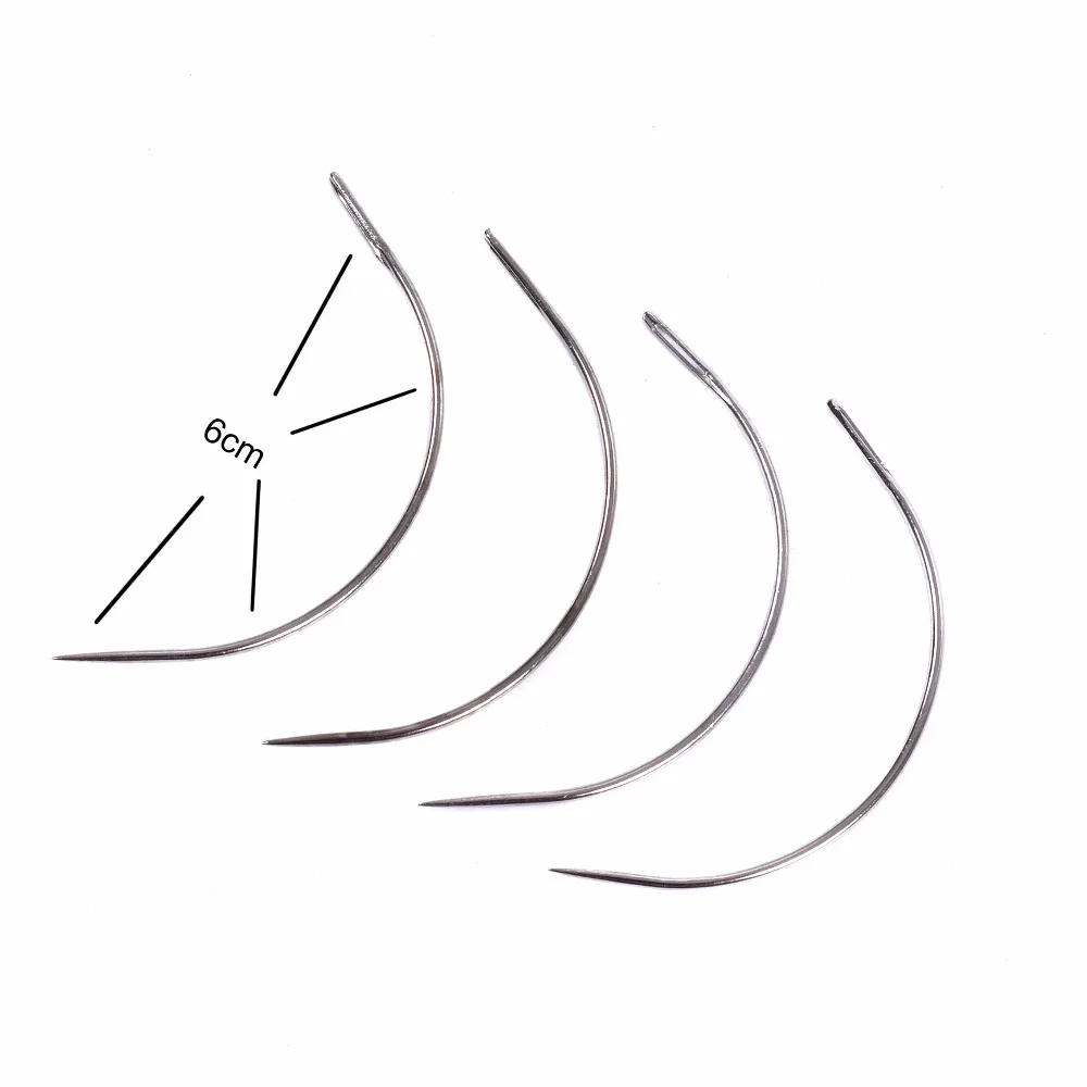12pcs C style hair weave 6 cm needle for Brazilian Hair Weft Extension Weaving Type Curved Thread Sewing Salon styling tools
12pcs C style hair weave 6 cm needle for Brazilian Hair Weft Extension Weaving Type Curved Thread Sewing Salon styling tools