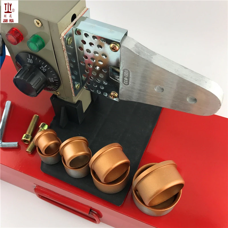 16-32mm P-PR Pipe Welding Machines 4 Sets Molds + 42mm Pipe Cutter Plastic Tube Pipe Welding 220V 600W Hot Melt Machine
16-32mm P-PR Pipe Welding Machines 4 Sets Molds + 42mm Pipe Cutter Plastic Tube Pipe Welding 220V 600W Hot Melt Machine