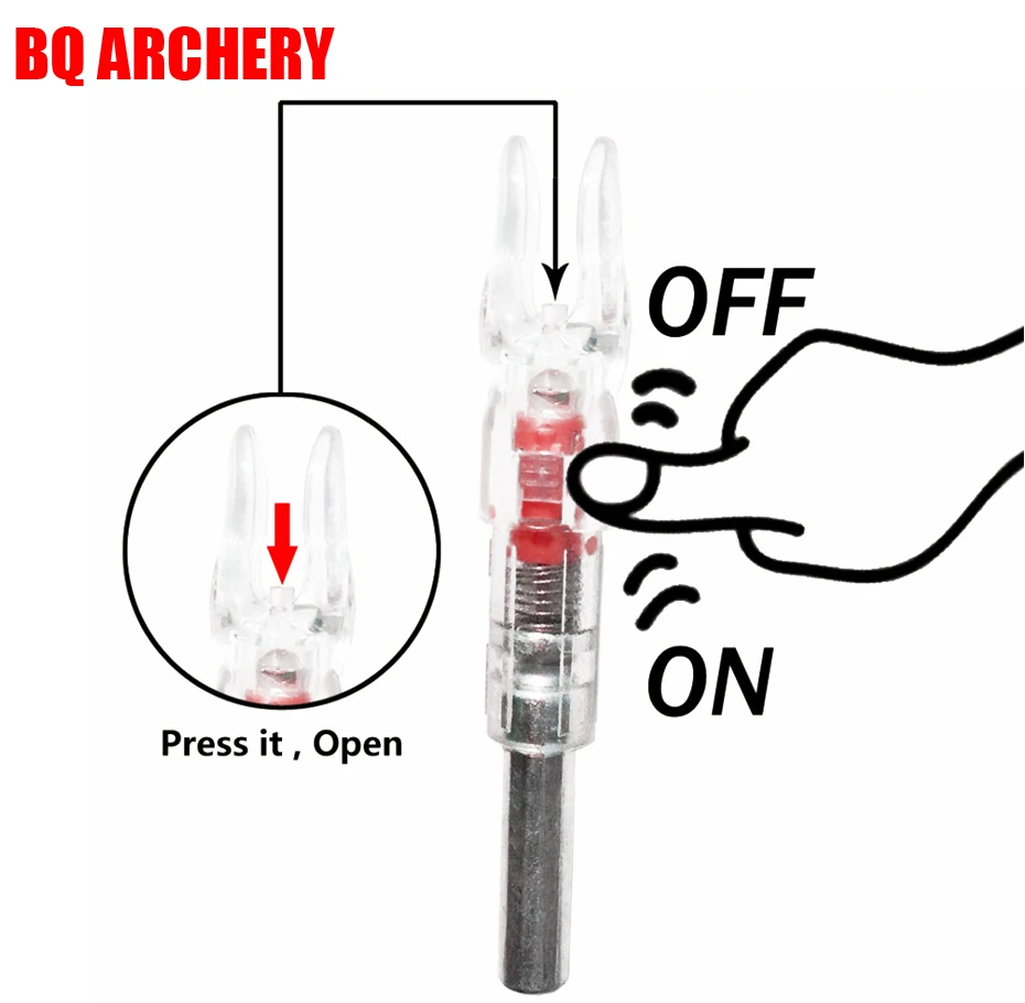3pcs/6pcs Automatically Lighted Bow String Activated LED Lighted Nock For ID 6.2 mm Archery Arrow Accessory Shooting Outdoor
3pcs/6pcs Automatically Lighted Bow String Activated LED Lighted Nock For ID 6.2 mm Archery Arrow Accessory Shooting Outdoor