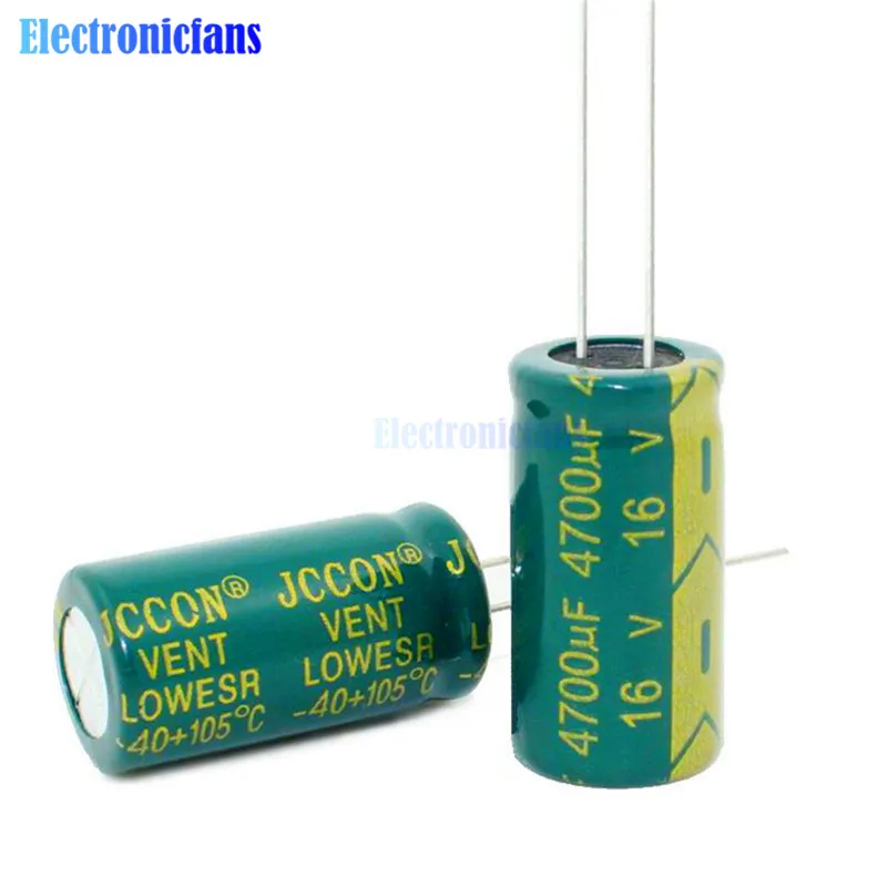 20PCS 4700uf16V Low ESR/Impedance High Frequency Aluminum Electrolytic Capacitor size 13*26mm 16V 4700uF
20PCS 4700uf16V Low ESR/Impedance High Frequency Aluminum Electrolytic Capacitor size 13*26mm 16V 4700uF