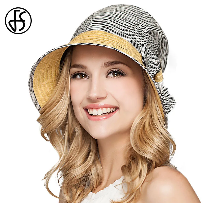 FS Spring Summer Hats For Women Straw Sun Protect Visor Gray Bowknot Foldable Beach Ladies Floppy Fashion Wide Brim Outdoor Caps
FS Spring Summer Hats For Women Straw Sun Protect Visor Gray Bowknot Foldable Beach Ladies Floppy Fashion Wide Brim Outdoor Caps
