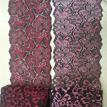 

Free shipping 5yards/lot Width 18cm 9colors Elastic Lace Fabric DIY Garment Accessories,Wedding Lace,Lace Material