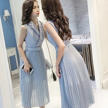 Spring Lace Dress Work Casual Slim Fashion V-neck Sexy Hollow Out Blue Dresses Women A-line Vestidos 2019 Sleeveless 5ZC0117F
Spring Lace Dress Work Casual Slim Fashion V-neck Sexy Hollow Out Blue Dresses Women A-line Vestidos 2019 Sleeveless 5ZC0117F