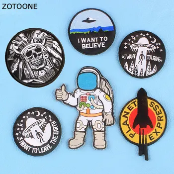 ZOTOONE 1pc UFO Astronaut Space Parches for Clothing Hook & Loop Embroidery Patches Appliques I WANT BELIEVE DIY Stripes Clothes
ZOTOONE 1pc UFO Astronaut Space Parches for Clothing Hook & Loop Embroidery Patches Appliques I WANT BELIEVE DIY Stripes Clothes