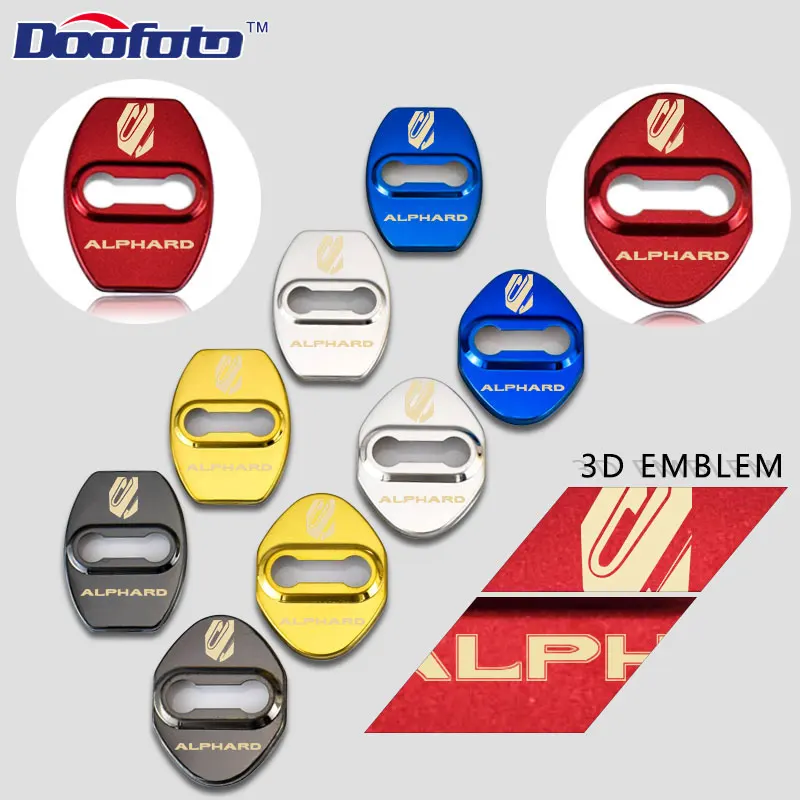 Doofoto 3D Auto Emblems Door Lock Cover Stickers JDM Accessories For Toyota Alphard Corolla Avensis Stainless Steel Car Styling 
Doofoto 3D Auto Emblems Door Lock Cover Stickers JDM Accessories For Toyota Alphard Corolla Avensis Stainless Steel Car Styling