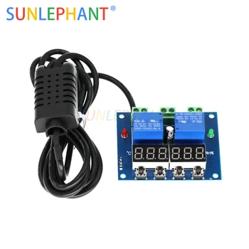 XH-M452 Thermostat Temperature Humidity Control Thermometer Hygrometer Controller Module DC 12V LED Digital Display Dual Output
XH-M452 Thermostat Temperature Humidity Control Thermometer Hygrometer Controller Module DC 12V LED Digital Display Dual Output