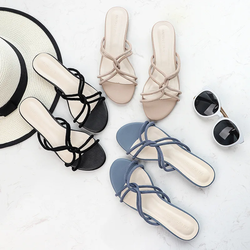 New 2019 Summer Shoes Woman Cross-tied Flock Slippers Woman Solid Flock Low Square Heels Flats Sandals Ladies Beach Slide Flats
New 2019 Summer Shoes Woman Cross-tied Flock Slippers Woman Solid Flock Low Square Heels Flats Sandals Ladies Beach Slide Flats