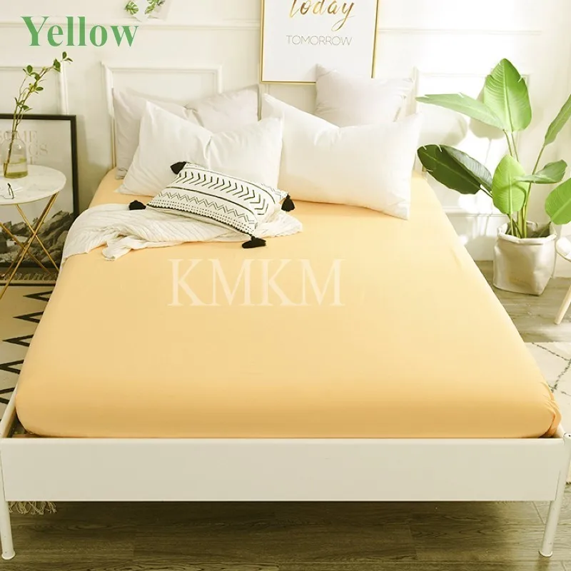 yellow bed sheet