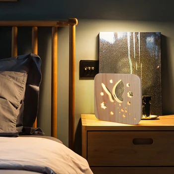 Wooden Bedroom Table Lamp USB Power Supply LED Warm Light Bedside Lamp Home Desktop Decoration Wedding Decoration Christmas Gift
Wooden Bedroom Table Lamp USB Power Supply LED Warm Light Bedside Lamp Home Desktop Decoration Wedding Decoration Christmas Gift