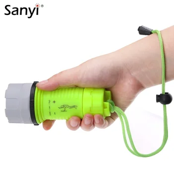 Sanyi Underwater 20M Diving Flashlight 3 Working Modes LED Waterproof Scuba Diver Torch Lamp Light With Tail Rope
Sanyi Underwater 20M Diving Flashlight 3 Working Modes LED Waterproof Scuba Diver Torch Lamp Light With Tail Rope
