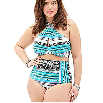 Womens Printed Plus Size Bikini Set Cross Halter Brazilian Push Up Bikinis High Waist Swimwear 2018 Big Chest Vintage Swimsuit
Womens Printed Plus Size Bikini Set Cross Halter Brazilian Push Up Bikinis High Waist Swimwear 2018 Big Chest Vintage Swimsuit